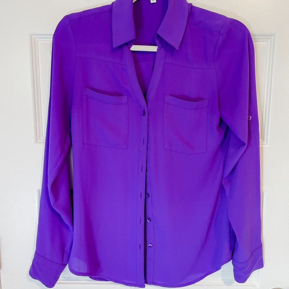 Express purple blouse - XS